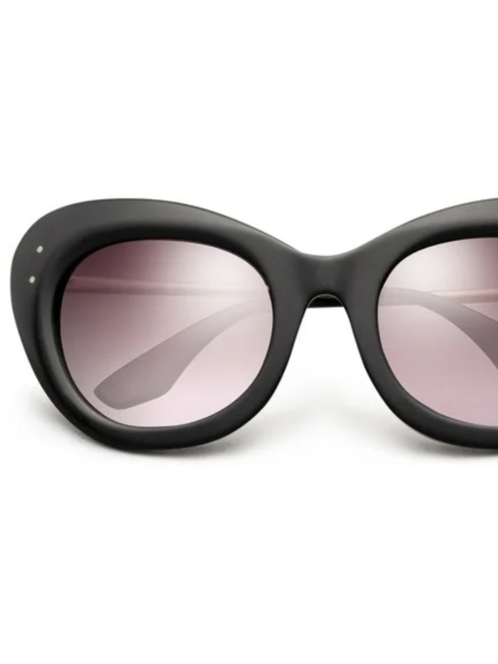 IVI Vision Faye Sunglasses Matte Black Rose Gold | Rose Gradient Lens